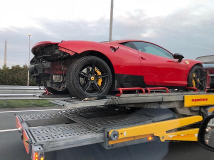 Ferrari 458 speciale crash nederland