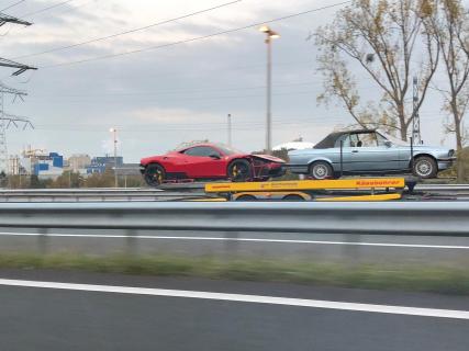 Ferrari 458 speciale crash nederland