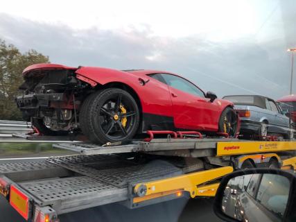 Ferrari 458 speciale crash nederland