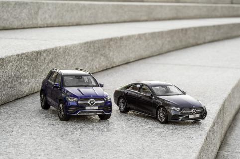 Mercedes GLE en CLS schaalmodel