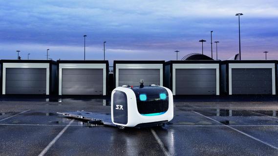 Robots parkeren je auto op dit vliegveld