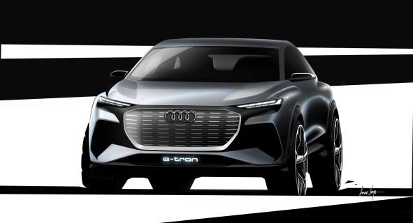 Audi Q4 E-Tron Schets