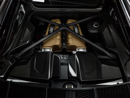 Audi R8 V10 Decennium motor brons
