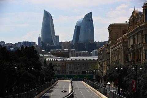 1e vrije training van GP van Azerbeidzjan 2019 bakoe