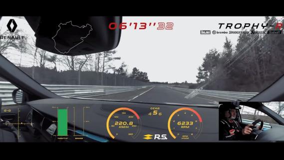 POV-video van de Mégane RS Trophy-R op de Ring