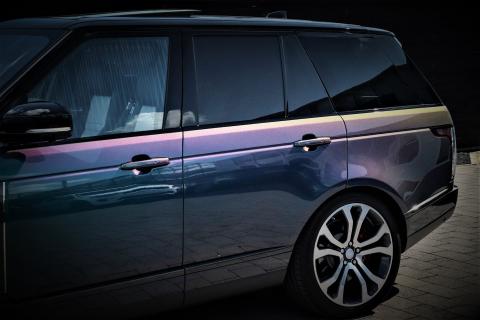 Range Rover in SVO Spectral Blue Ultra
