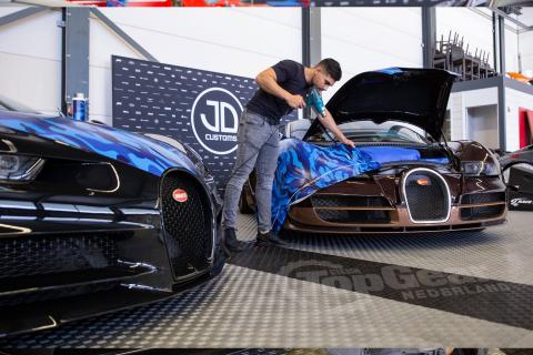 Bugatti wrappen bij JD Customs