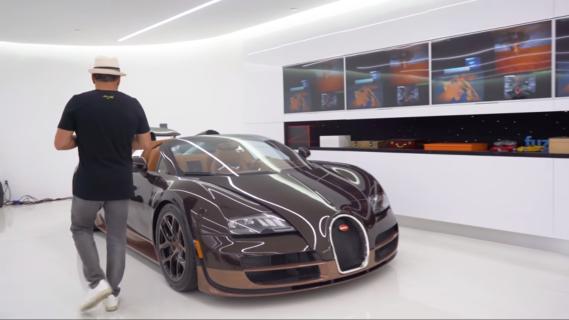 Miljonair geeft rondleiding in zijn garage / Bugatti Veyron Mansory