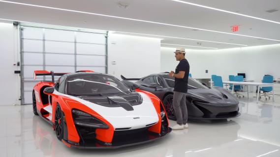 Miljonair geeft rondleiding in zijn garage / McLaren Senna en P1