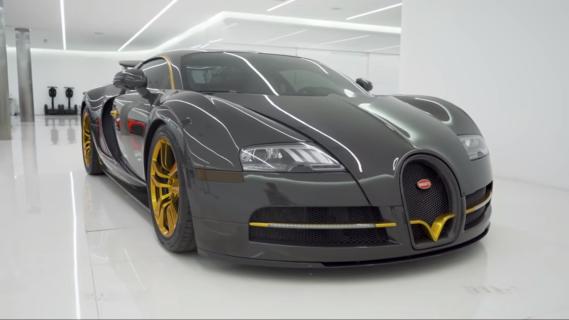 Miljonair geeft rondleiding in zijn garage / bugatti veyron mansory