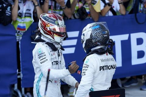 Hamilton en Bottas na GP van Rusland 2019