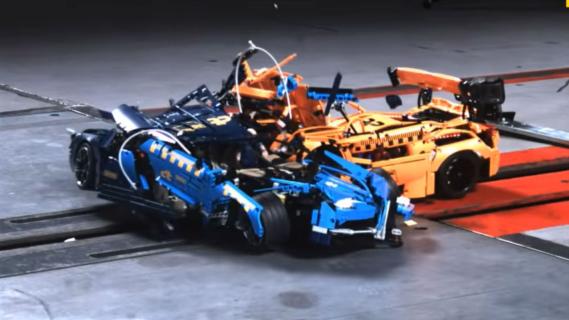 Lego Porsche Bugatti Crashtest