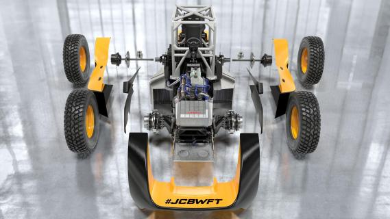 JCB Fastrac Two snelste tractor onderhuids