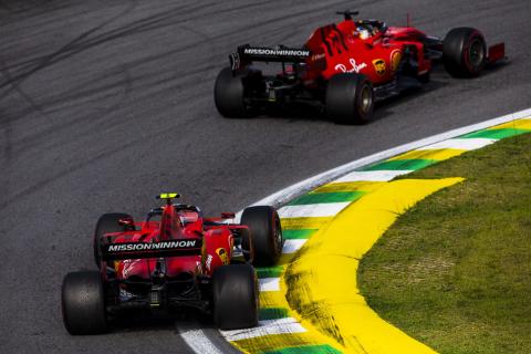 Leclerc en Vettel GP van Brazilië 2019