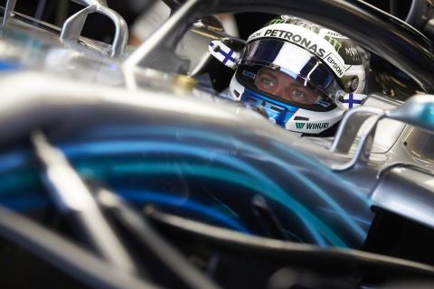 Valtteri Bottas in cockpit GP van Abu Dhabi 2018