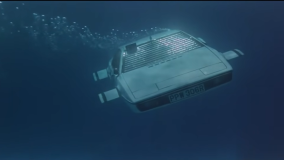 Lotus Esprit James Bond onder water 3 4 voor schuin