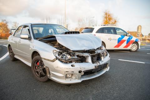 Subaru Impreza WRX STI crash botsing hawkeye politie