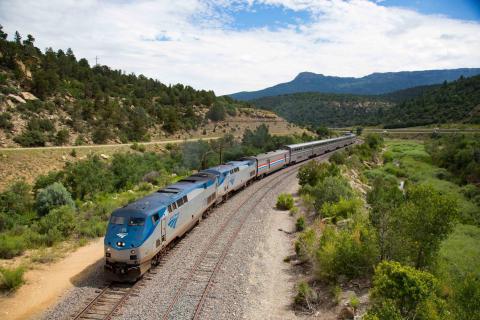 Amtrak trein in Colorado