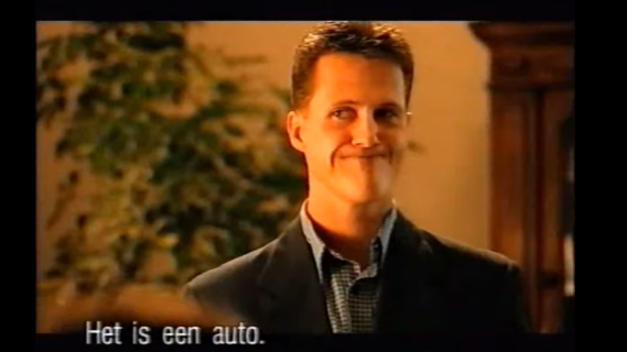 Michael Schumacher Fiat Multipla reclame vragend gezicht