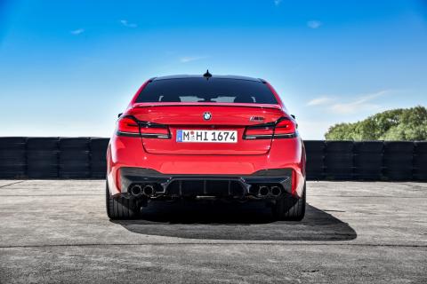 Achterkant BMW M5 Competition 2020 Facelift (G30) (tweedehands auto kopen)