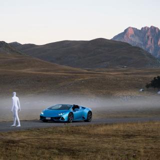 Alien bij Lamborghini Huracan Evo