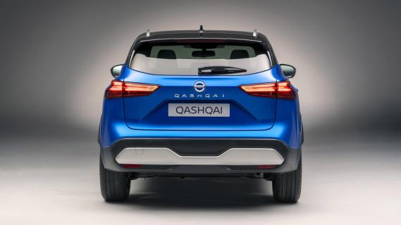 Achterkant Nissan Qashqai 2021 (Blauw)