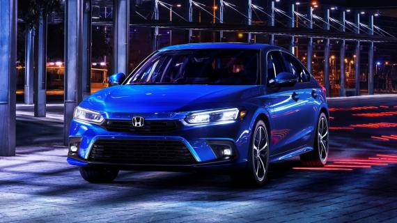 Honda Civic (11e generatie) 2021 blauw