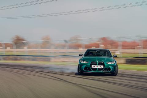 BMW M3 (G80) (2021) drift met rook