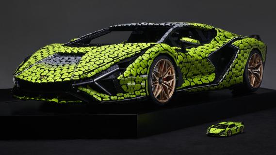 Lego Sián op ware grootte - Lamborghini