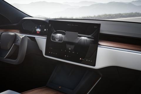 Tesla Model S (2021) Facelift scherm
