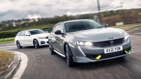 BMW 330e Touring vs Peugeot 508 PSE SW