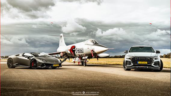 Lamborghini Huracán EVO Spyder en Abt Audi RS Q8 Royalistiq