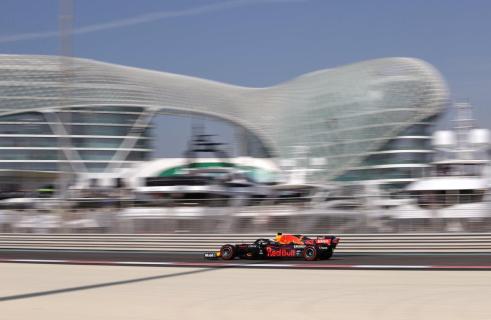 1e vrije training van de GP van Abu Dhabi 2021
