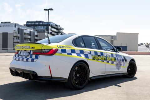 Achterkant BMW M3 voor Australische politie