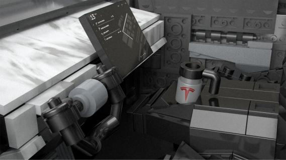 Mega Tesla Cybertruck (geen Lego)