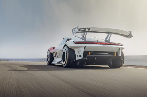 Achterkant Porsche Mission R (2021)