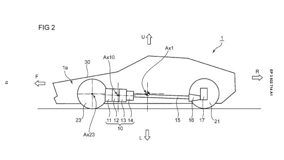 nieuwe Mazda met wankelmotor patenttekening