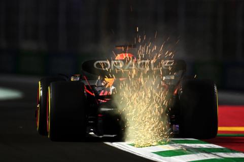3e vrije training van de GP van Saoedi-Arabië 2022 Max Verstappen