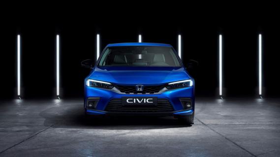 Voorkant Honda Civic e:HEV voor Nederland
