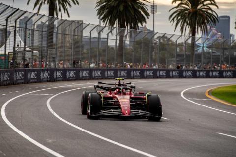 3e vrije training van de GP van Australië 2022 Carlos Sainz