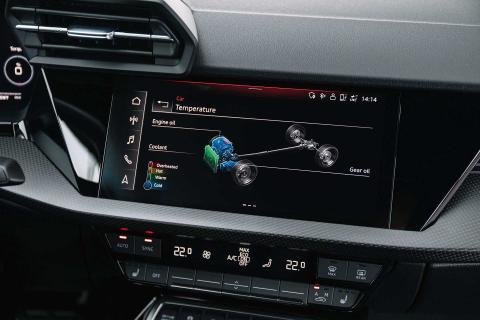 Audi RS 3 Limousine navigatiescherm interieur
