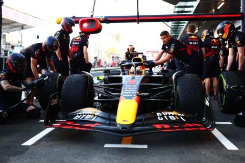 GP van Australië 2022 Red Bull pitstop