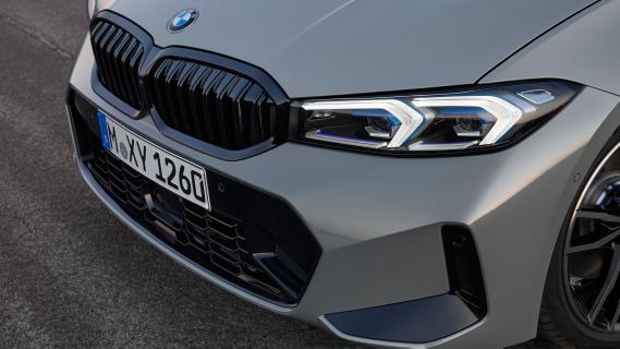 Grille en koplampen BMW 3-serie facelift (LCI)