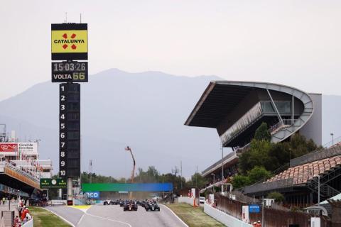 Startgrid GP van Spanje 2021