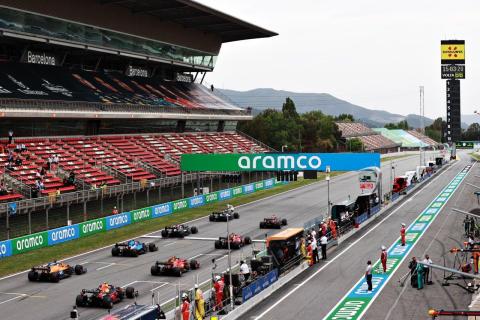 Startgrid GP van Spanje 2021