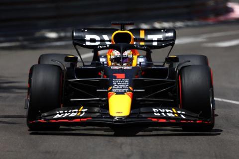 Max Verstappen in de kwalificatie van de GP van Monaco
