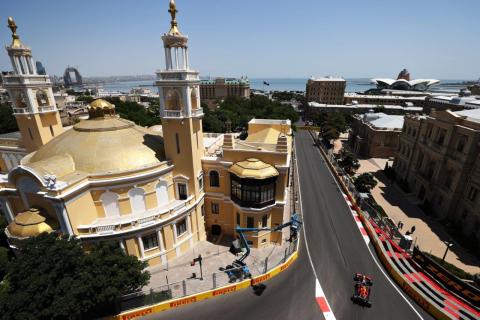 Baku City Circuit van bovenaf