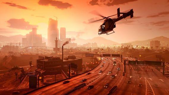 Screenshot GTA 5 met helikopter - waarom GTA 6 heel anders wordt