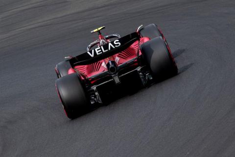 Achterkant van de Ferrari F1-75