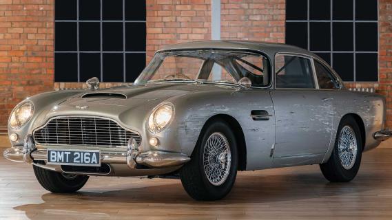 Koolstofvezel Aston Martin DB5 uit James Bond No Time To Die